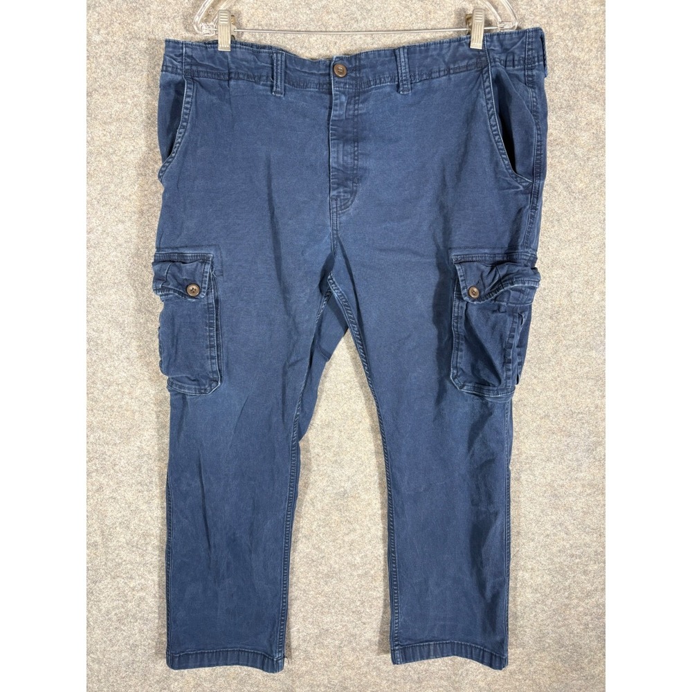 St. John's Bay Mens Comfort Stretch‎ Cargo Pants Blue Size 42x30